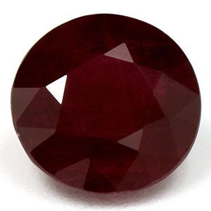 Rubin 1,60 ct, czerwony, szlif okrągły