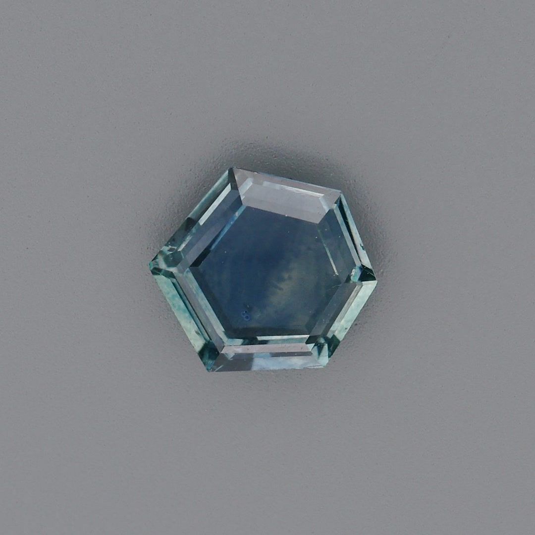 SAPPHIRE FACETED 1.32ct GREEN Green EC UNITEDSTATES HEATED