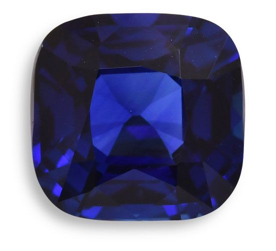Szafir 6,42 ct, niebieski, szlif cushion