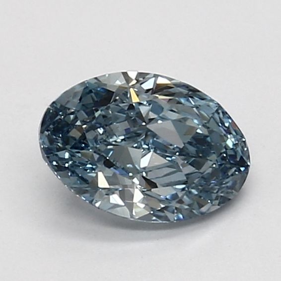 0.93 CT Fancy Vivid Blue OVAL
