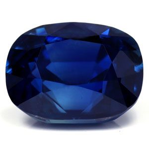 Szafir 4,72 ct, niebieski, szlif cushion