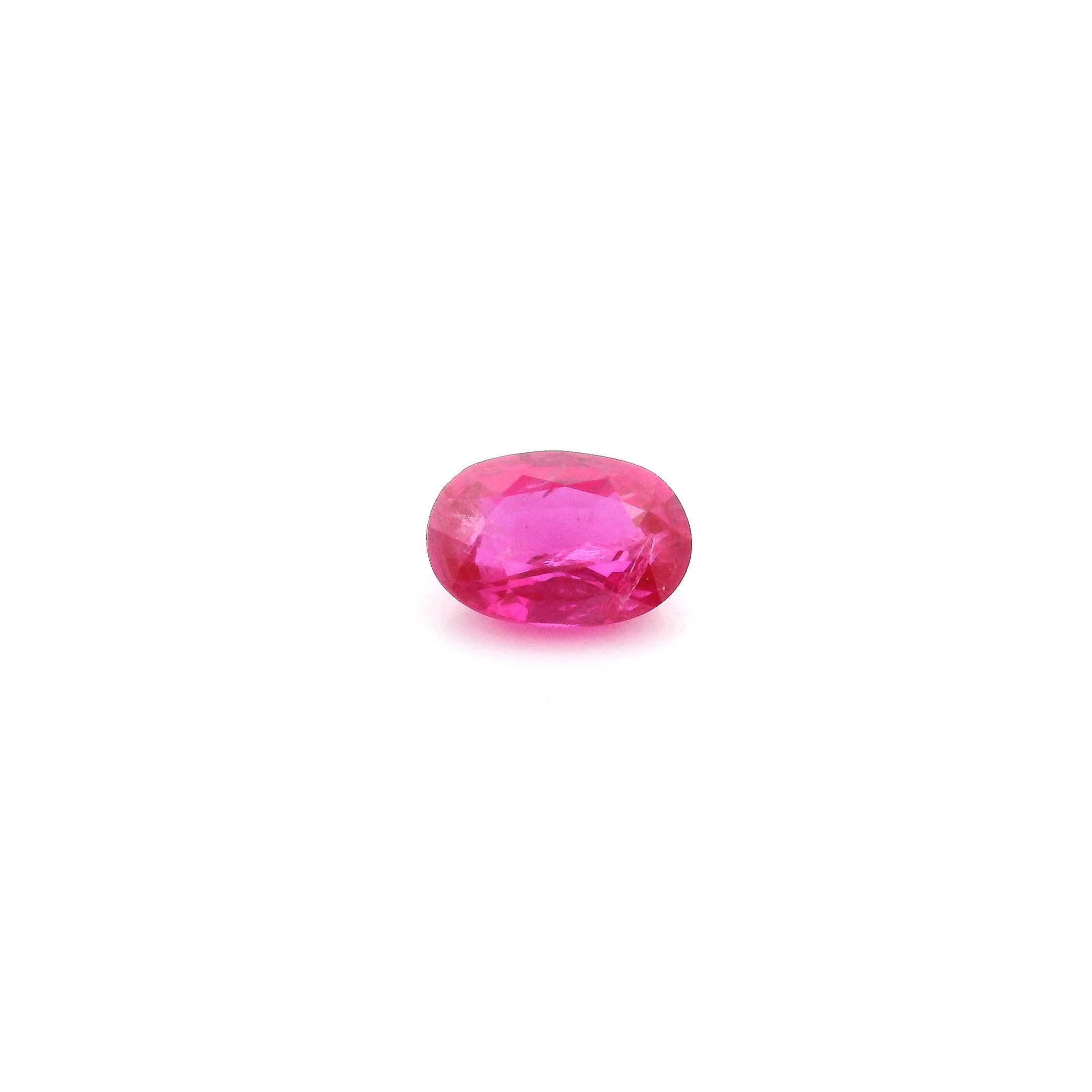 RUBY FACETED 0.65ct RED Medium Intense SI MOZAMBIQUE HEATED