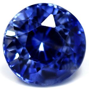 Szafir 1,17 ct, niebieski, szlif okrągły