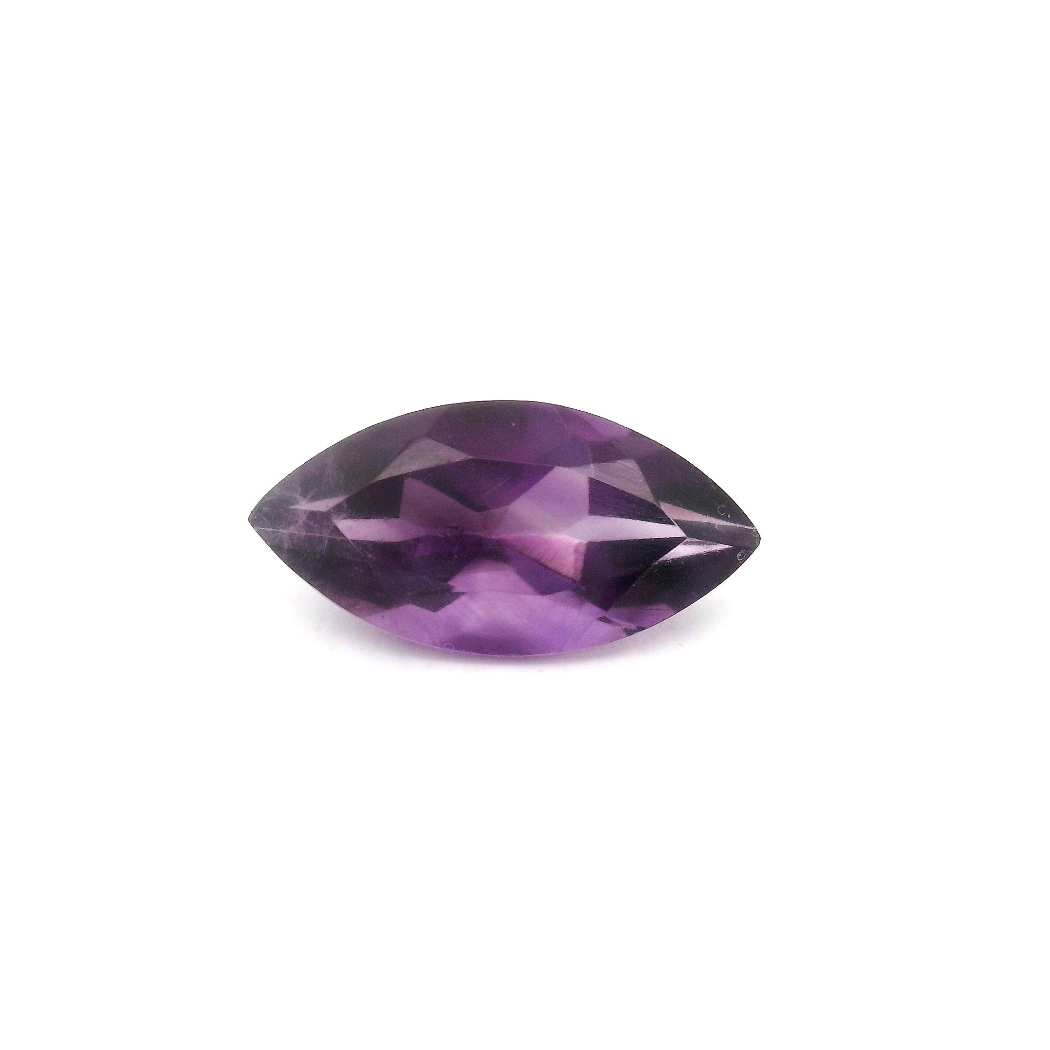 Ametyst 1,63 ct, purpurowy, szlif markiza