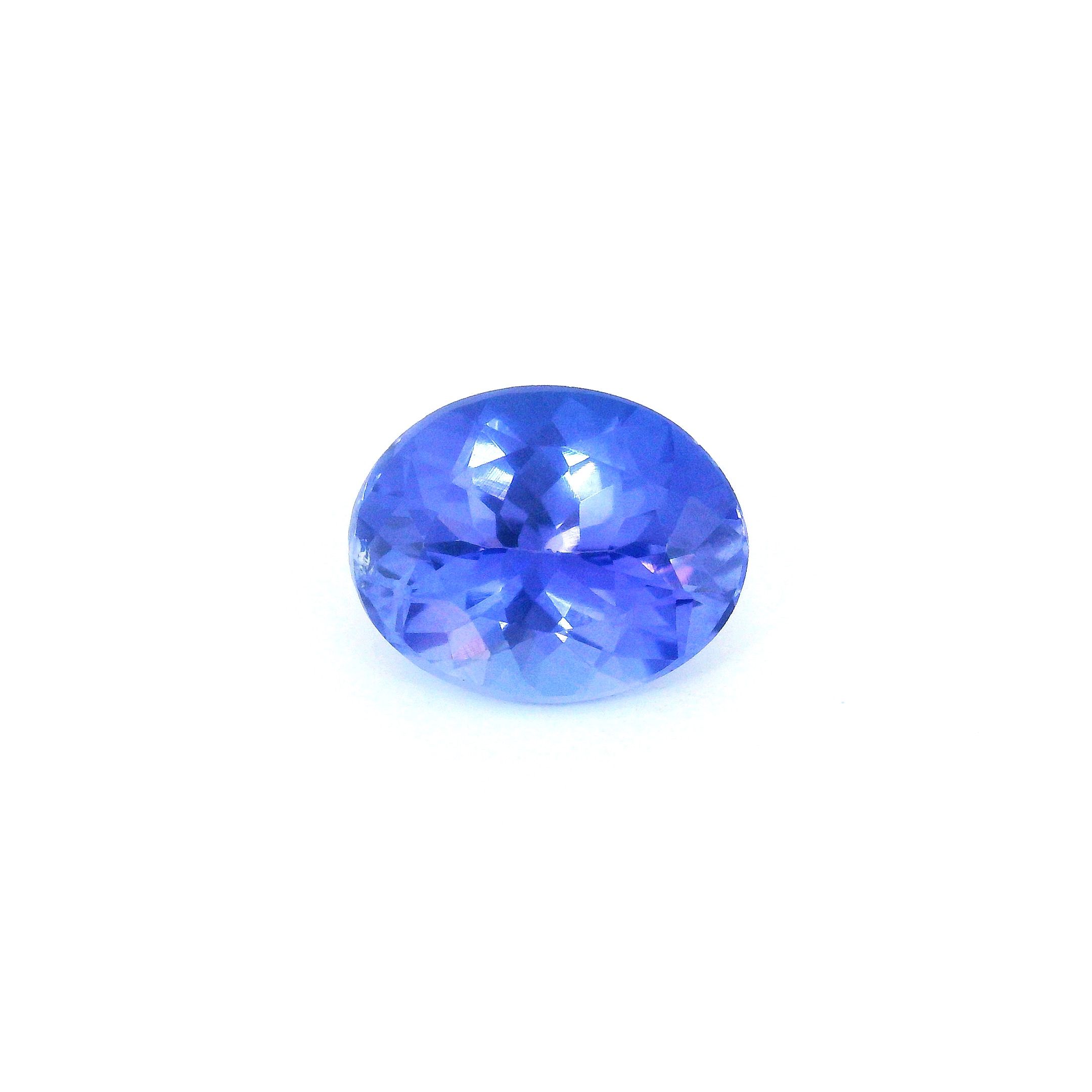 Tanzanit 2,36 ct, fioletowy, szlif owalny