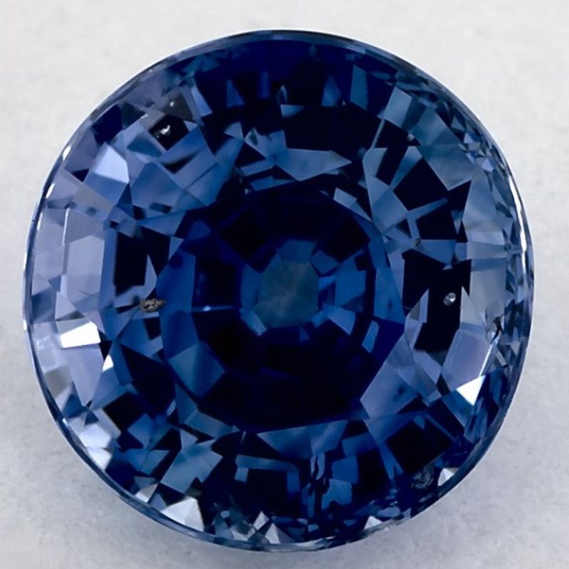 Szafir 2,53 ct, niebieski, szlif okrągły