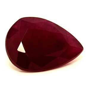 Rubin 1,83 ct, czerwony, szlif gruszka