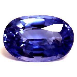 Szafir 1,40 ct, niebieski, szlif owalny