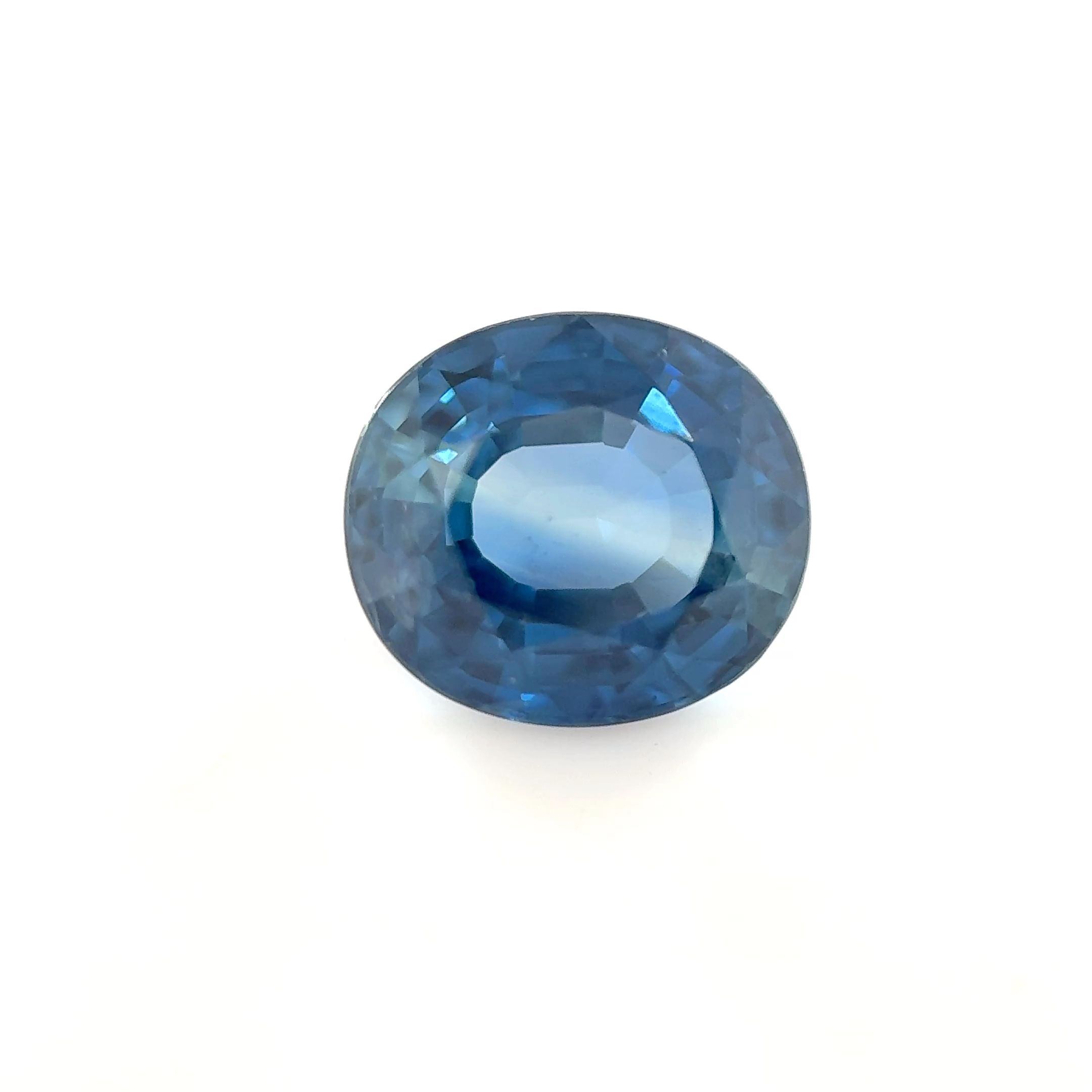 Szafir 1,94 ct, niebieski, szlif owalny