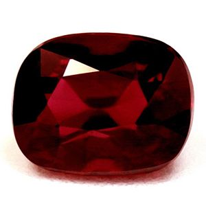 Rubin 1,50 ct, czerwony, szlif cushion