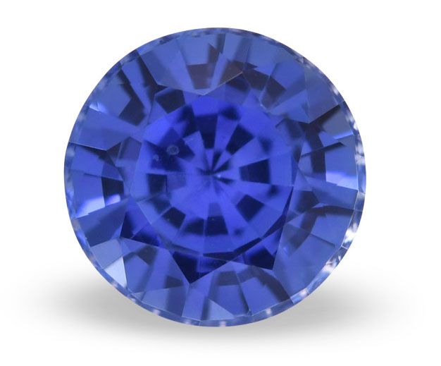 Szafir 1,18 ct, niebieski, szlif okrągły