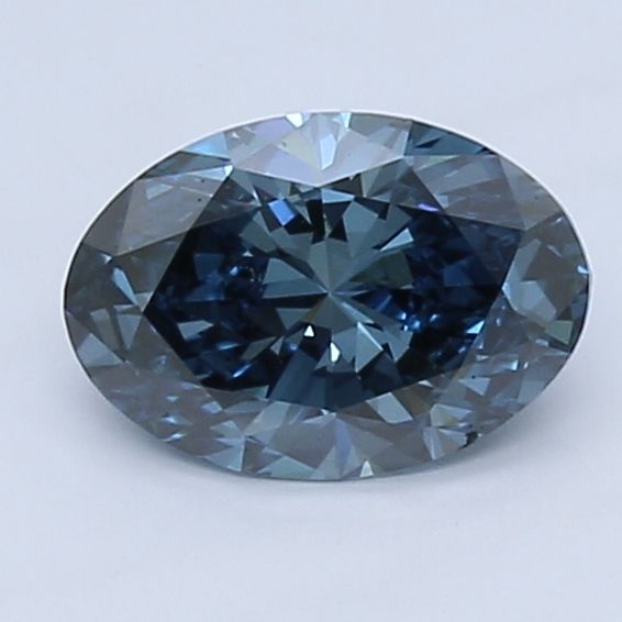 1.02 CT Fancy Vivid Blue OVAL