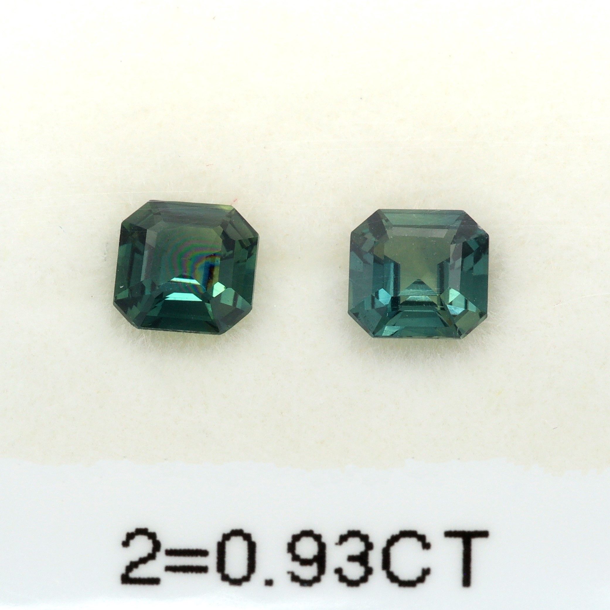 SAPPHIRE FACETED 0.93ct TEAL TEAL EC AUSTRALIA HEATED