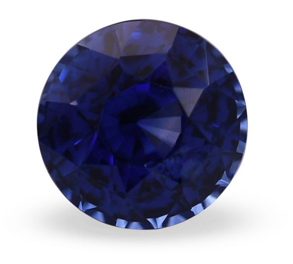 Szafir 2,11 ct, niebieski, szlif okrągły