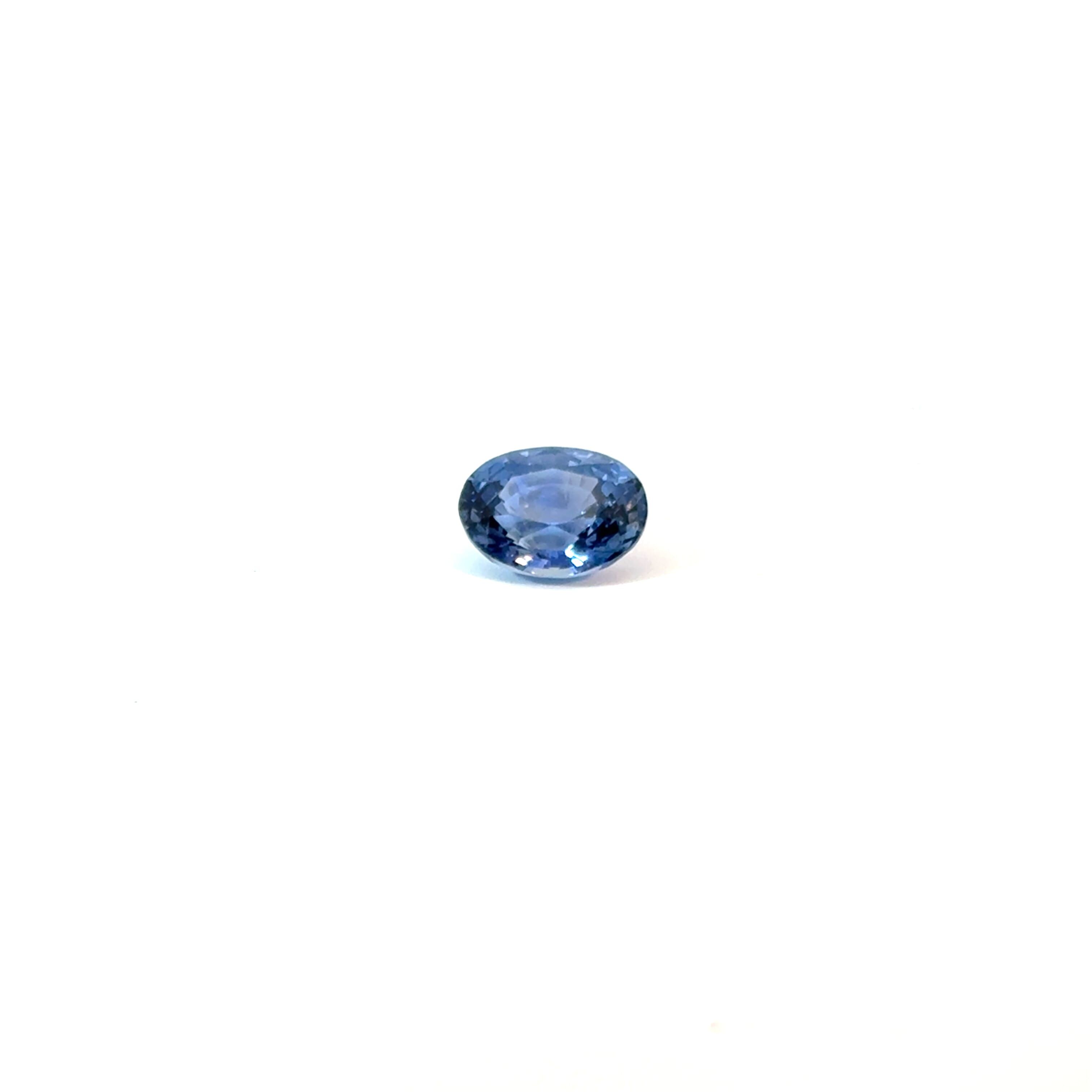 Szafir 2,12 ct, niebieski, szlif owalny