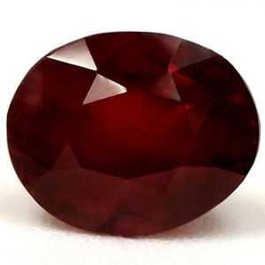 Rubin 1,04 ct, czerwony, szlif owalny