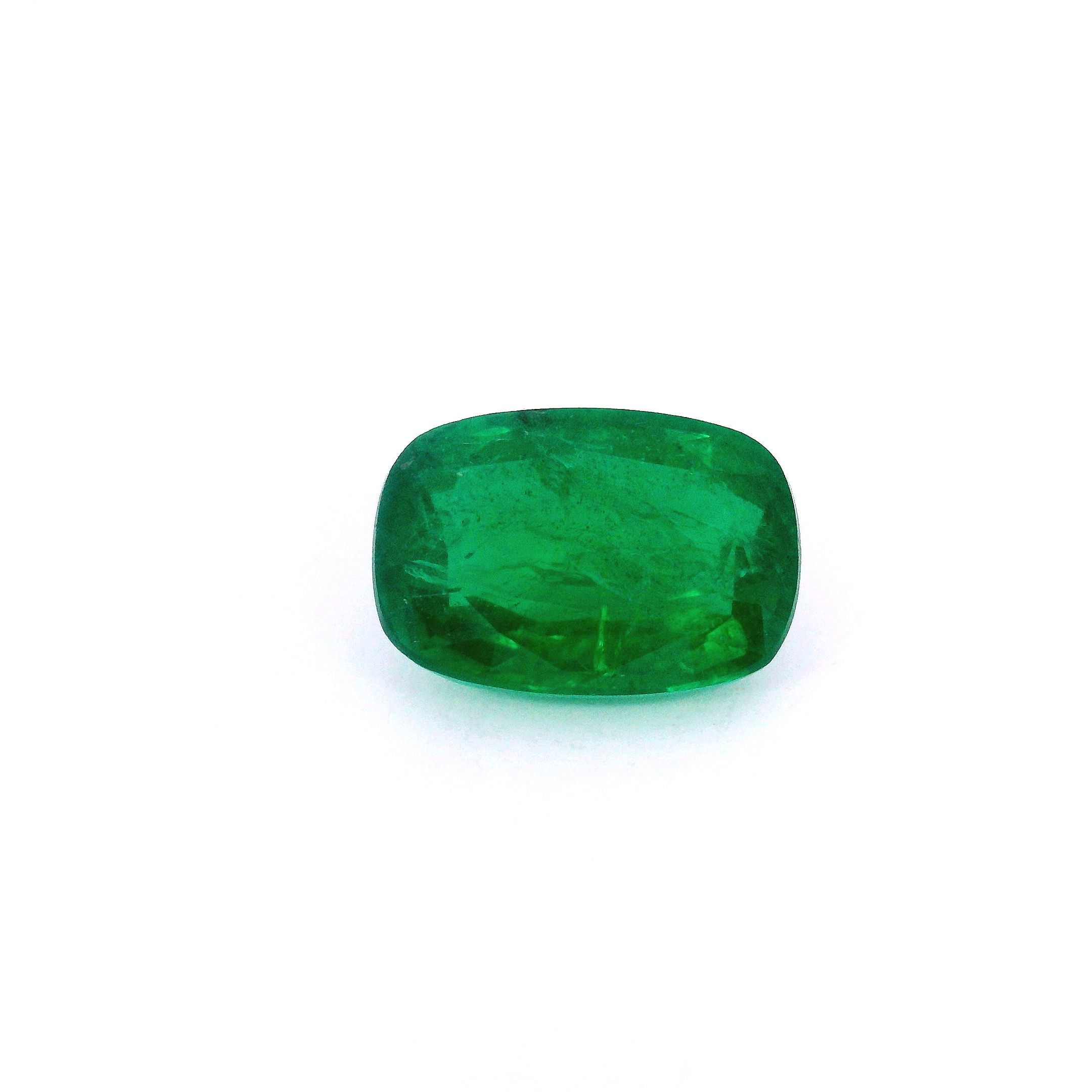 Szmaragd 2,30 ct, zielony, szlif cushion