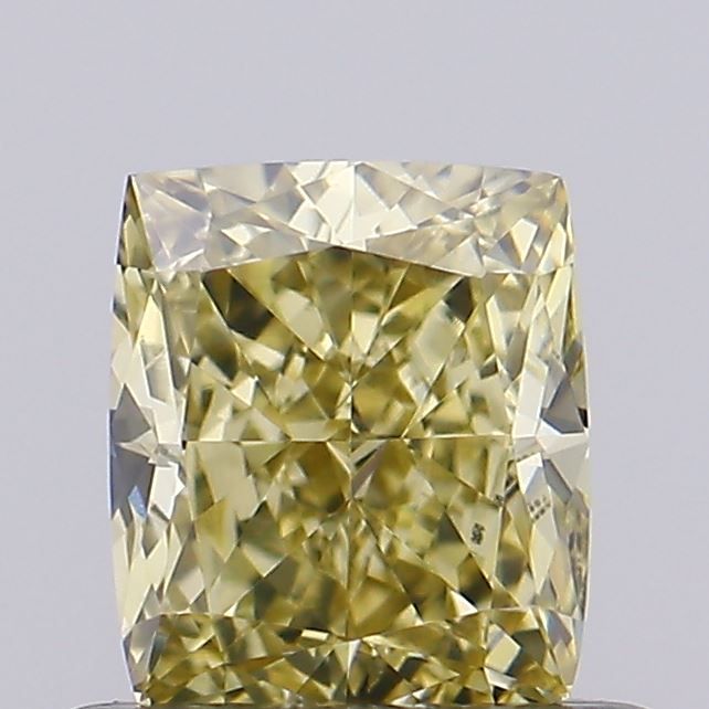 0.58 CT Fancy Intense Yellow CUSHION MODIFIED