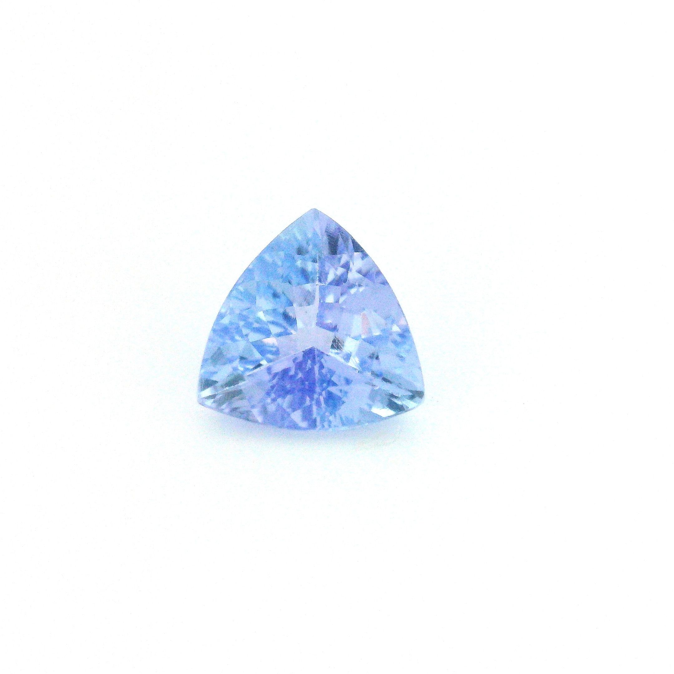 Tanzanit 1,69 ct, niebieski, szlif trójkątny