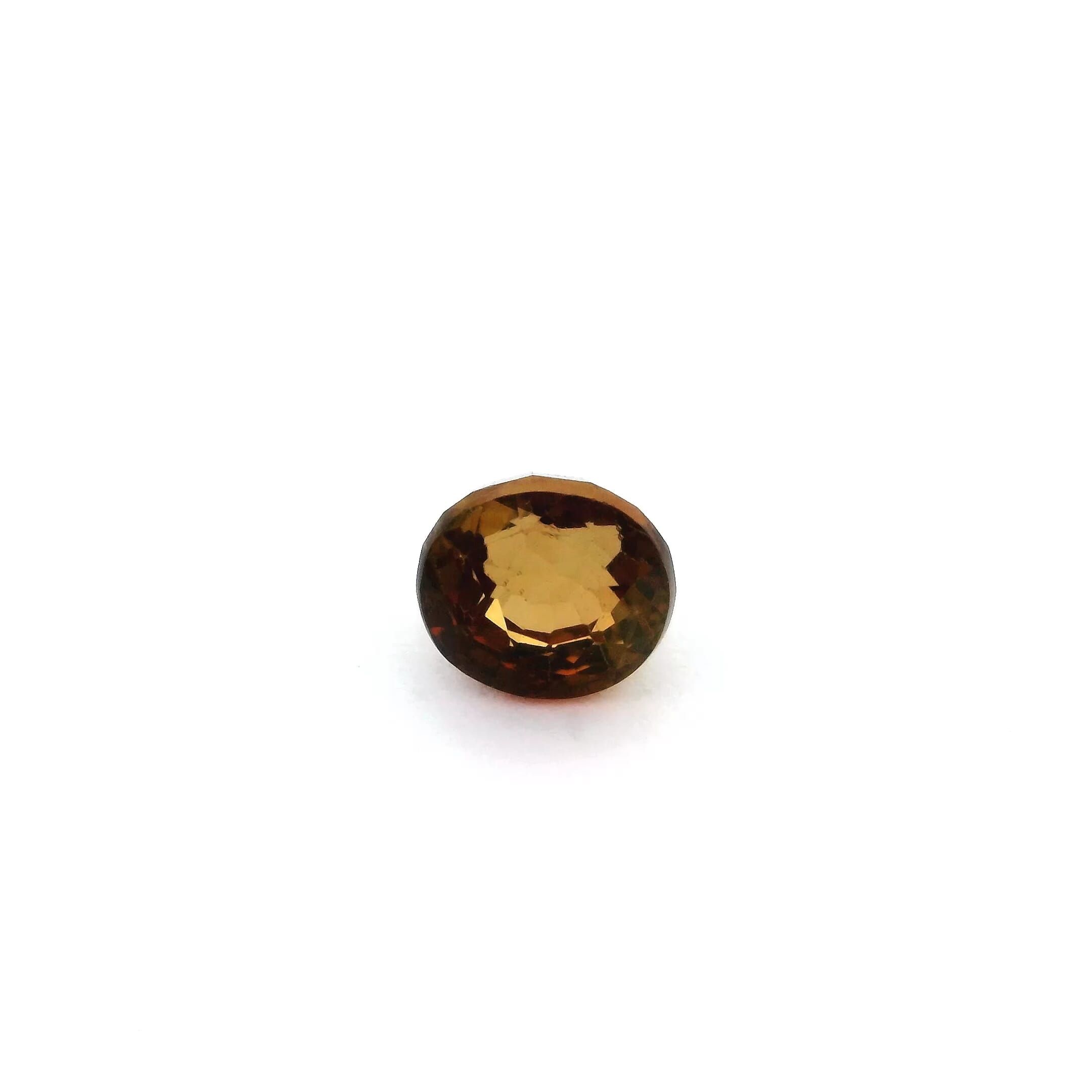 Turmalin 1,26 ct, pomarańczowy, szlif okrągły