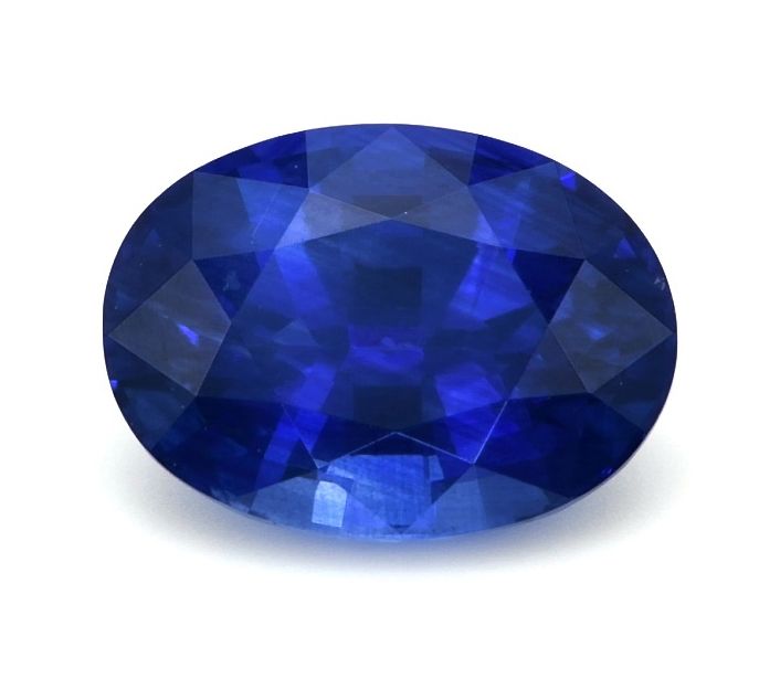 Szafir 1,34 ct, niebieski, szlif owalny