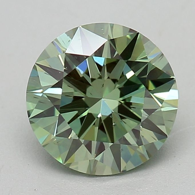 0.92 CT Fancy Intense Green ROUND