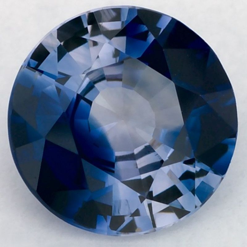Szafir 1,31 ct, niebieski, szlif okrągły