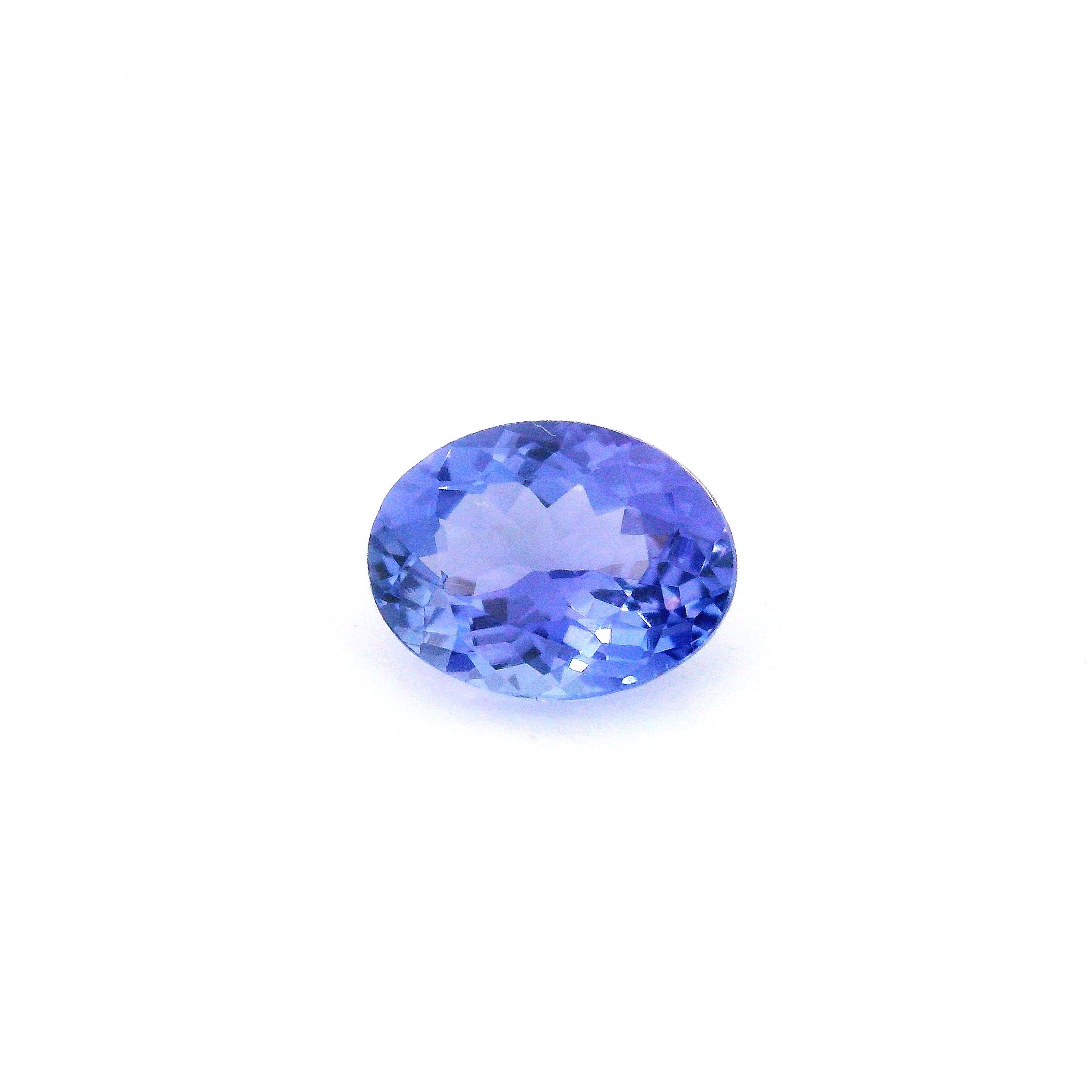 Tanzanit 1,60 ct, niebieski, szlif owalny