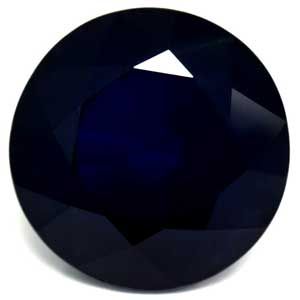 Szafir 6,01 ct, niebieski, szlif okrągły