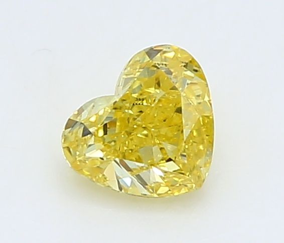 0.21 CT Fancy Vivid Yellow HEART