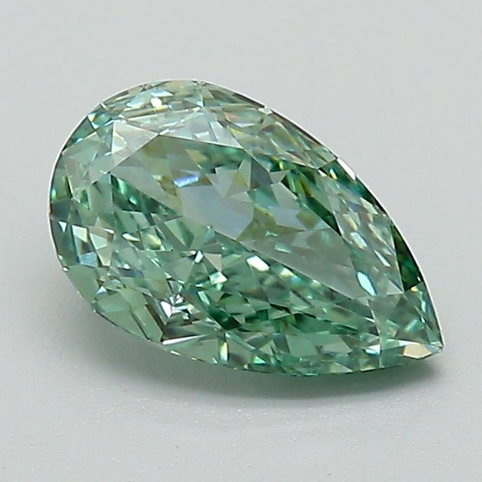 1.09 CT Fancy Vivid Green PEAR