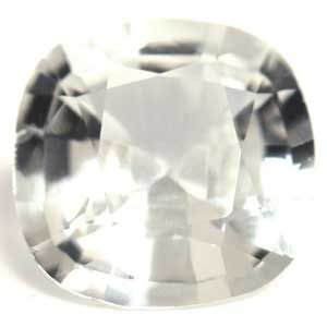 Szafir 1,46 ct, biały, szlif cushion