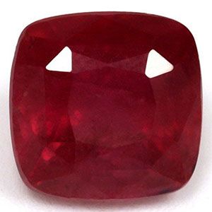 Rubin 2,08 ct, czerwony, szlif cushion