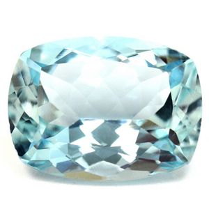 Akwamaryn 7,06 ct, niebieski, szlif cushion