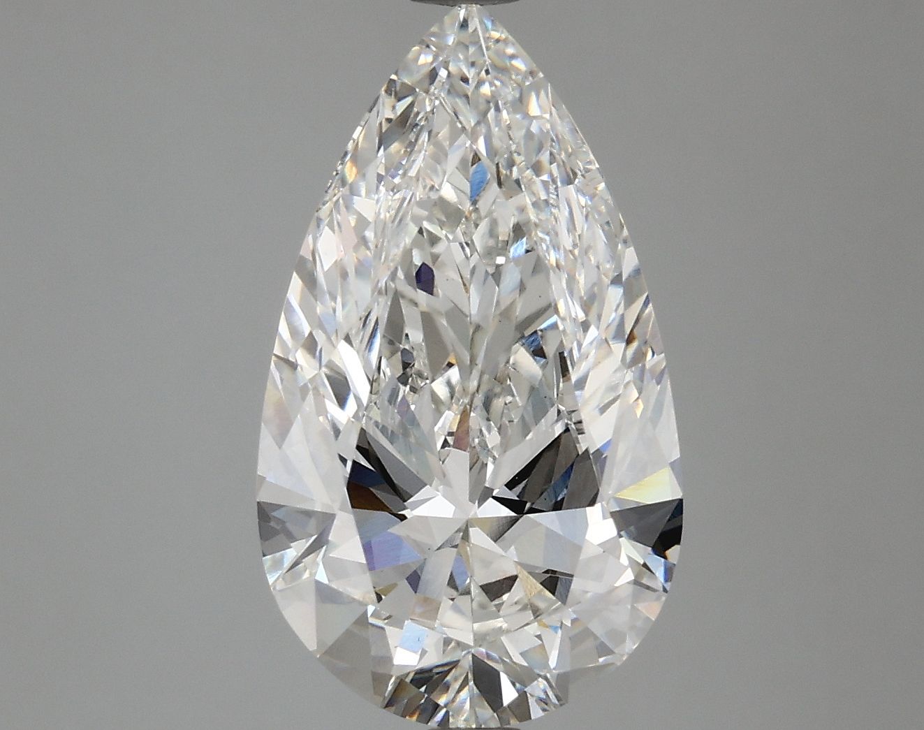 Diamant Poire 4.51 ct - Couleur F - Pureté VVS2