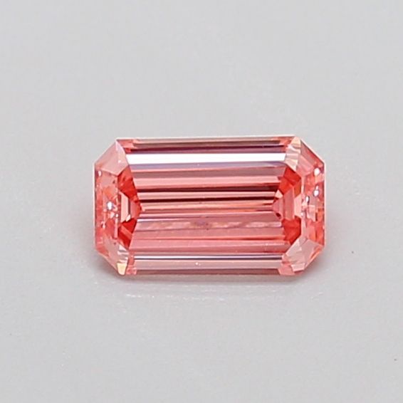 0.3 CT Fancy Vivid Orangey Pink EMERALD