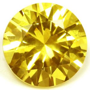 Szafir 1,52 ct, żółty, szlif okrągły