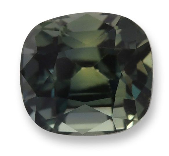 Szafir 1,41 ct, zielony, szlif cushion