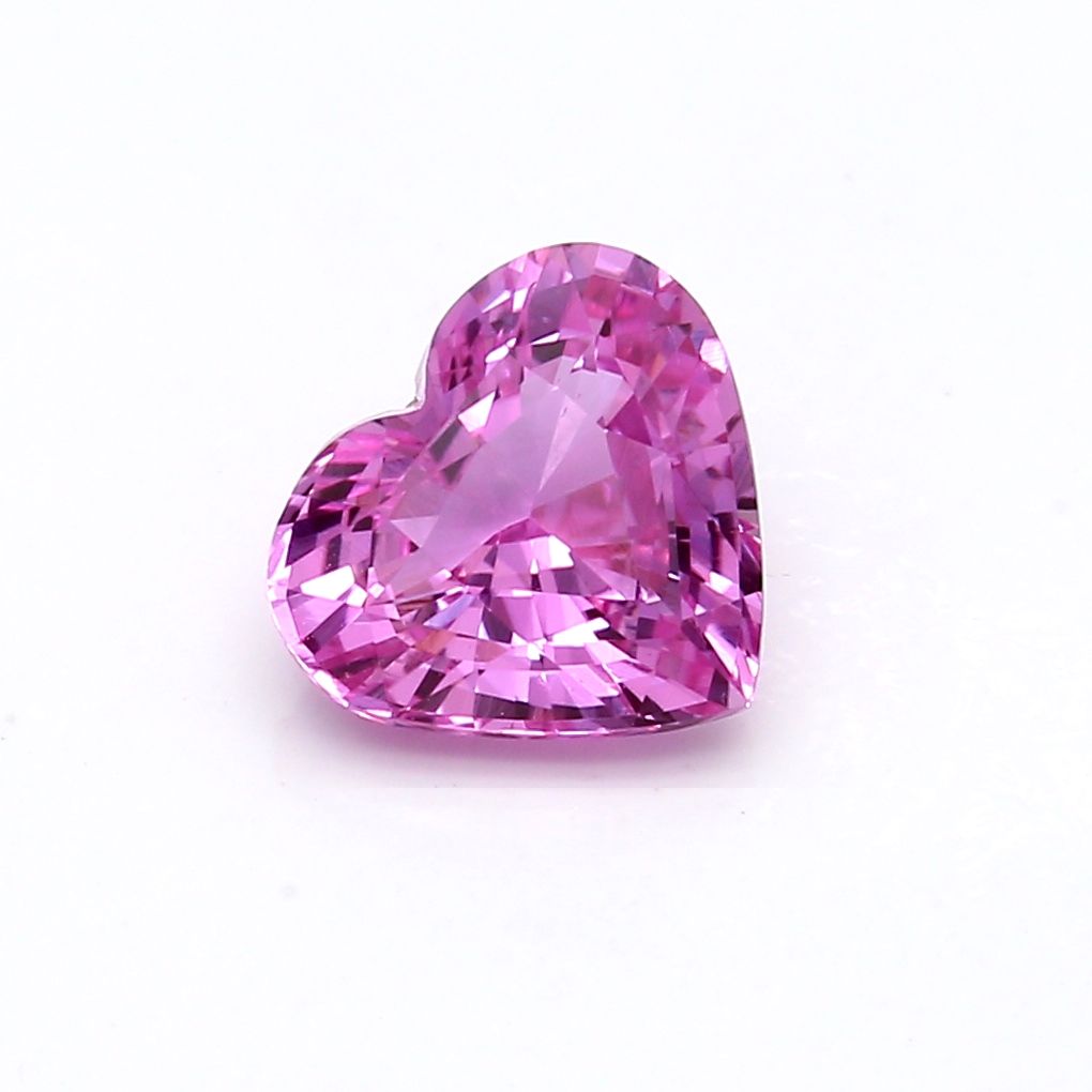 Szafir 1,60 ct, różowy, szlif serce