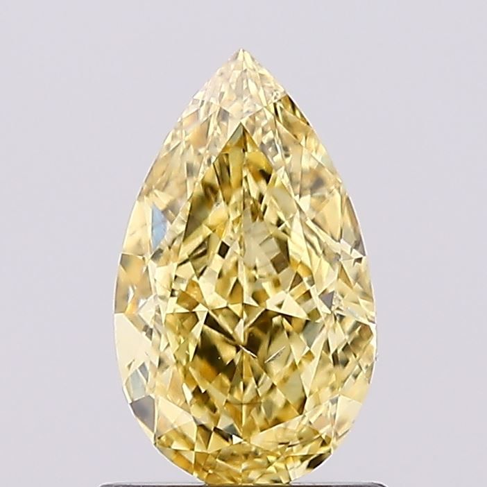 1.04 CT Fancy Vivid Yellow PEAR