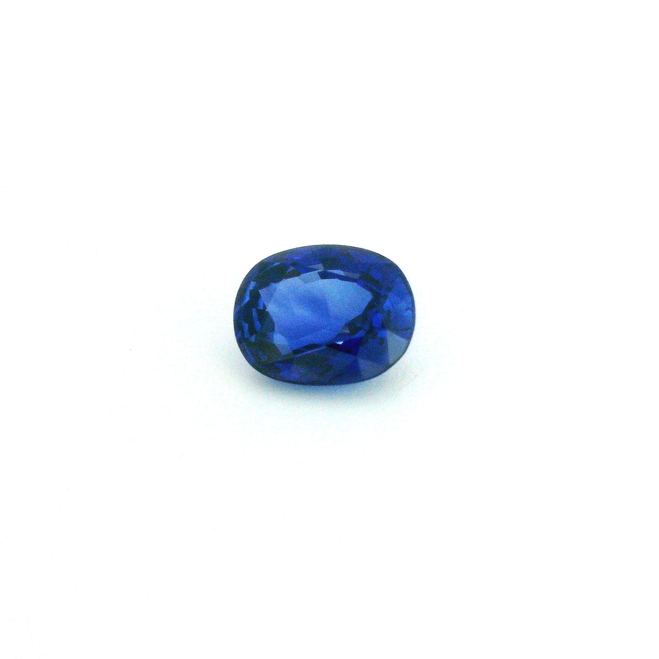 Szafir 1,31 ct, niebieski, szlif owalny