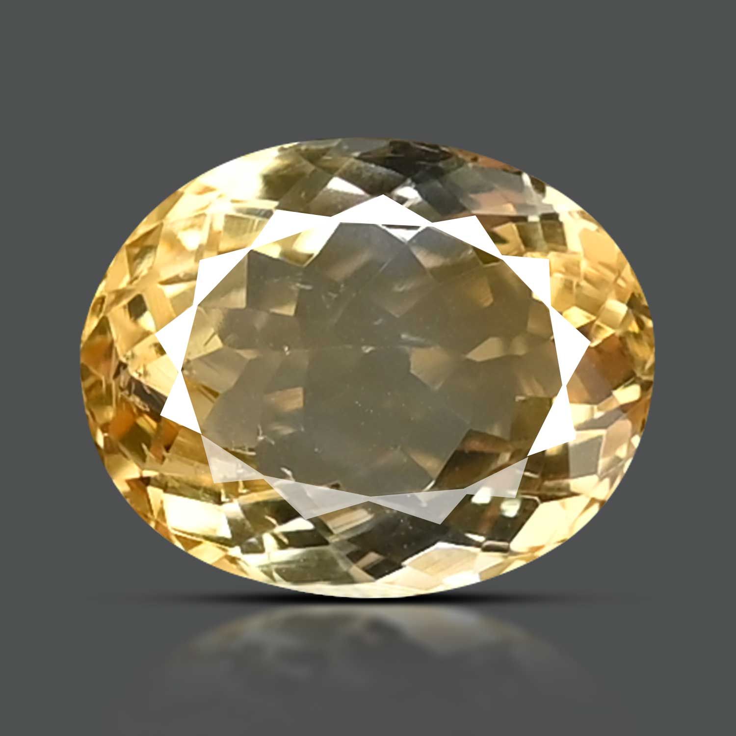 CITRINE FACETED 7.18ct YELLOW EC BRAZIL NONE