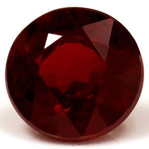 Rubin 1,31 ct, czerwony, szlif okrągły