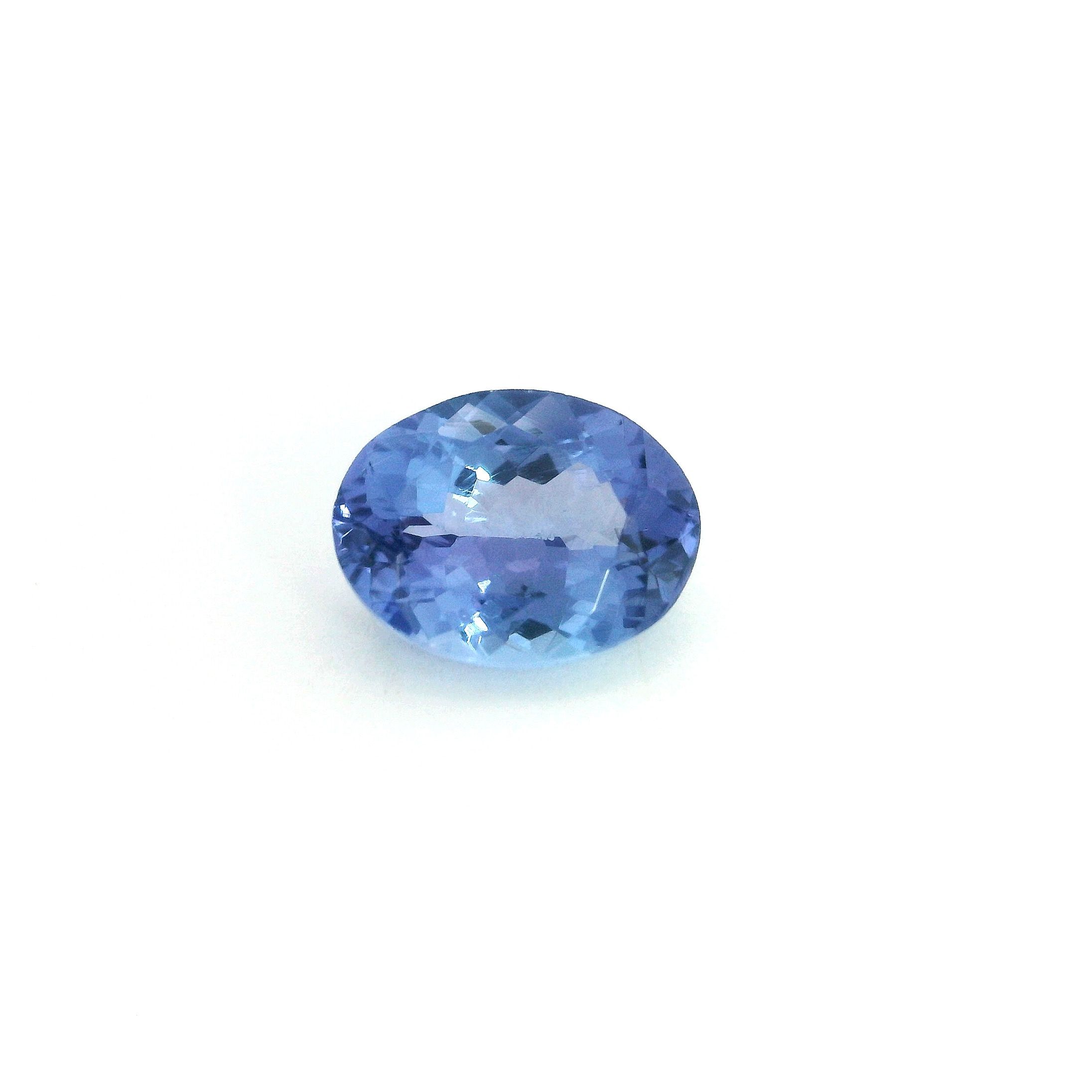 Tanzanit 1,85 ct, niebieski, szlif owalny