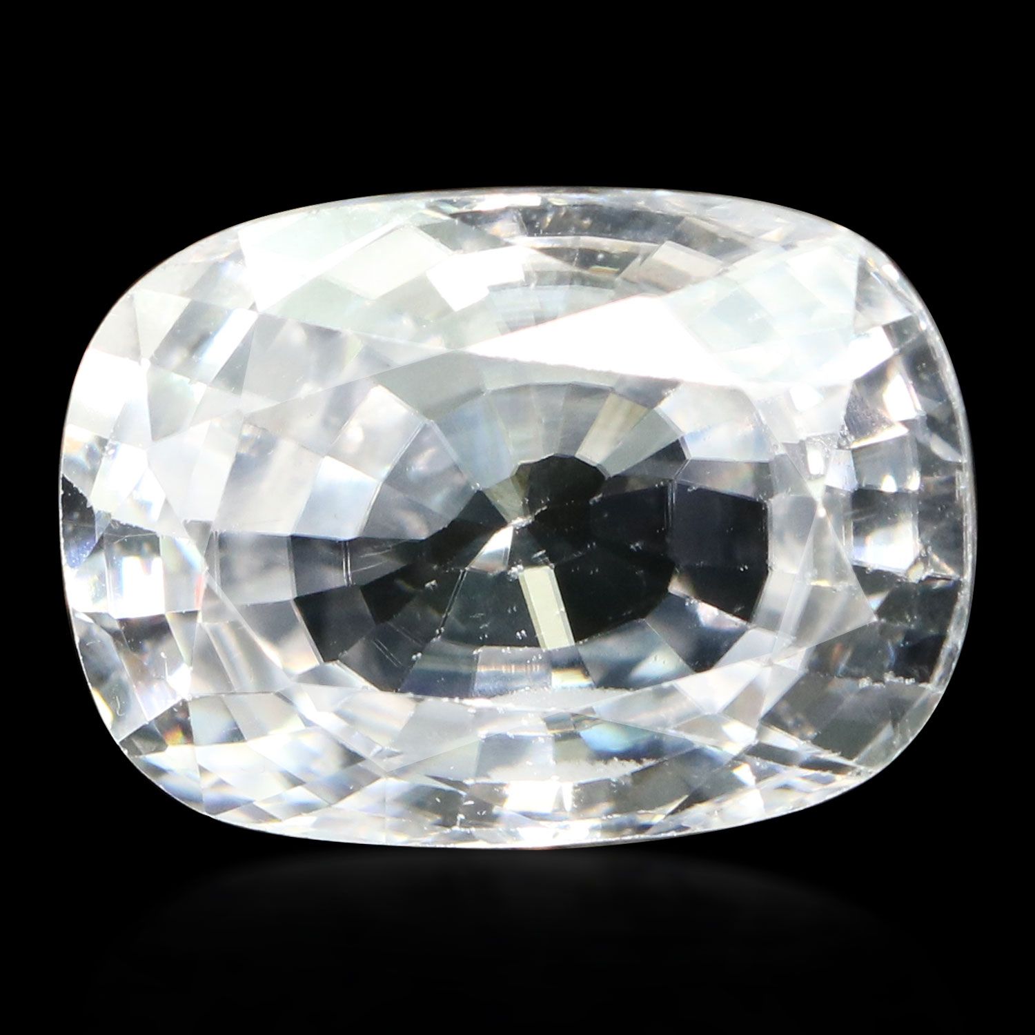 ZIRCON FACETED 8.32ct WHITE MI CAMBODIA NONE