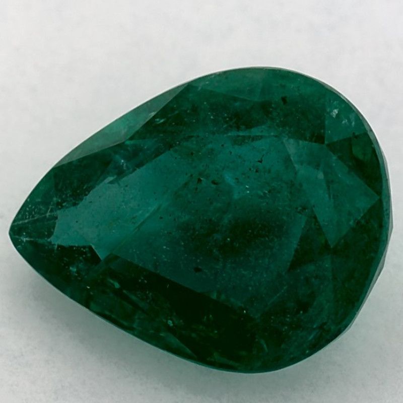 Szmaragd 3,46 ct, zielony, szlif gruszka