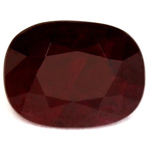 RUBY FACETED 1.38ct RED Deep Red SI REST_OF_AFRICA HEATED