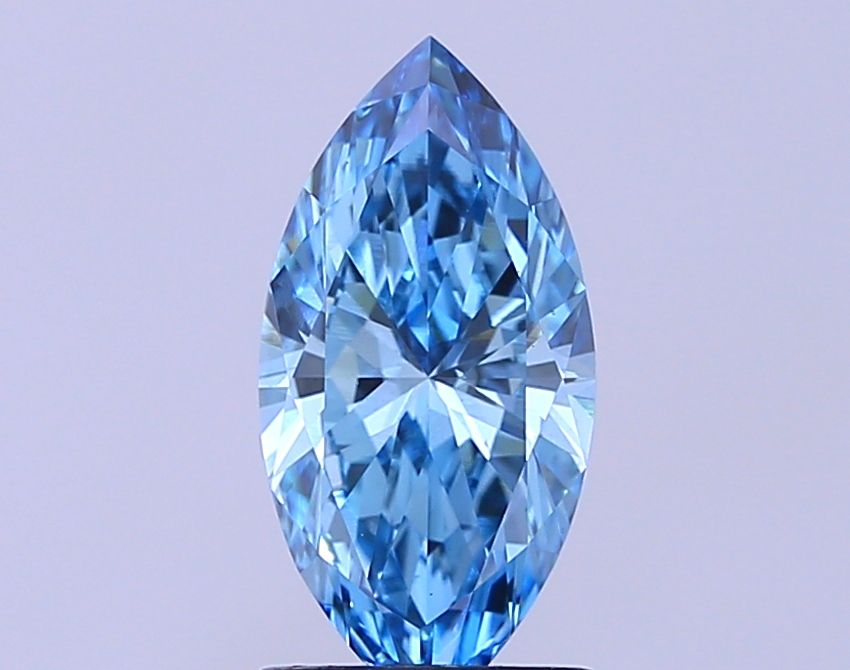 1.54 CT Fancy Vivid Blue MARQUISE
