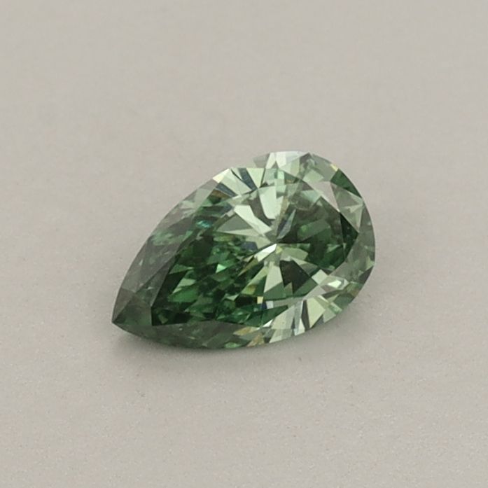 0.27 CT Fancy Vivid Green PEAR