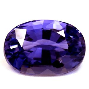 Szafir 3,84 ct, purpurowy, szlif owalny